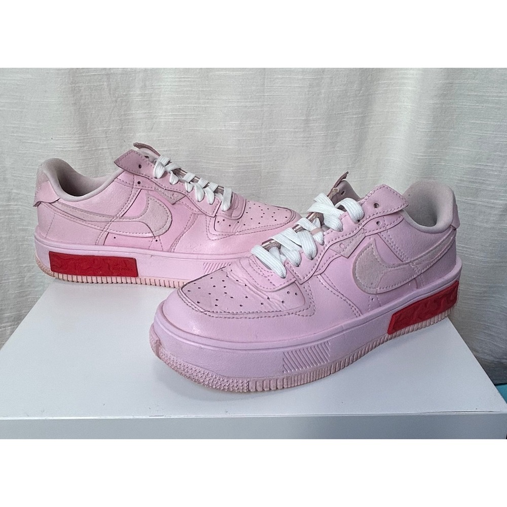 Nike‎ Air Force 1 Fontanka Pink Foam University Red DA7024-600 Womens Sneakers
